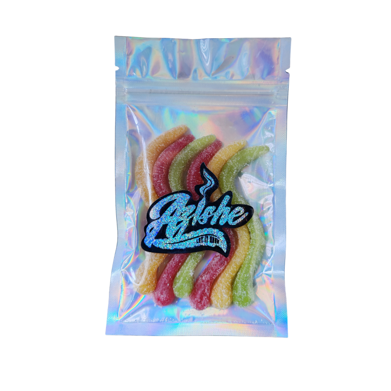 Azishe Sourworms Rasta THC Cannabis Edibles South Africa