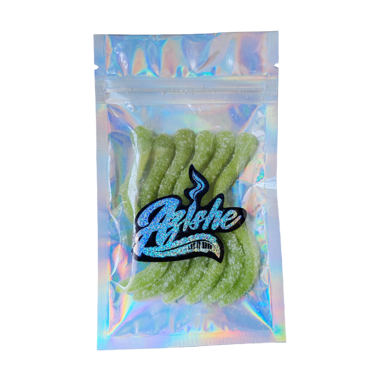 Azishe Sourworms Crisp Apple THC Cannabis Edibles South Africa