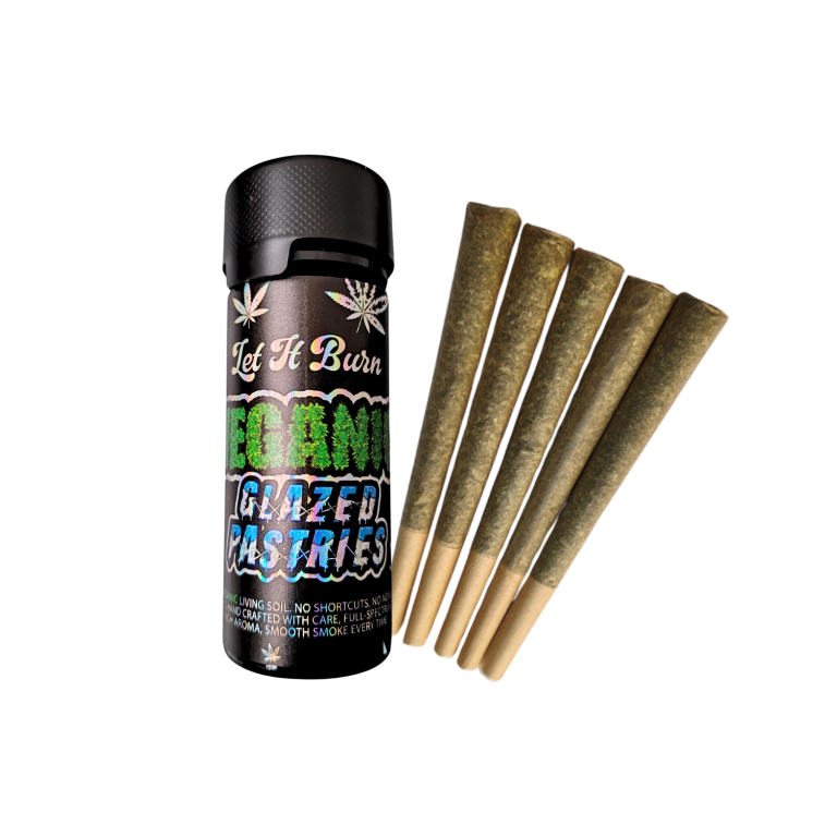 Azishe Glazed Pastries Veganic Cannabis Pre-Rolls 5-Pack
