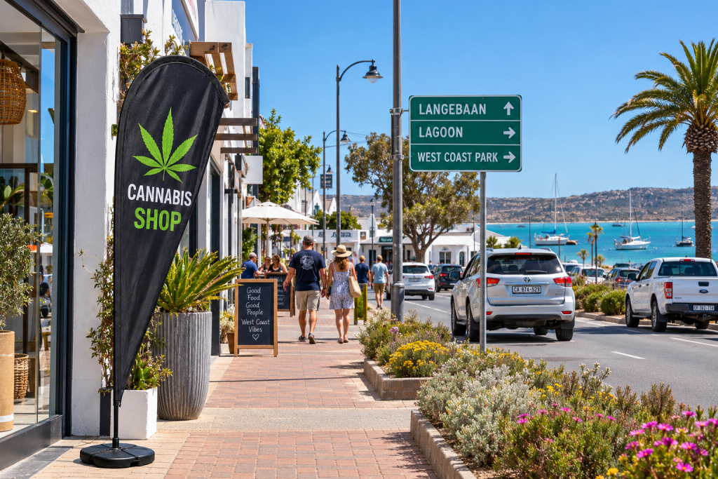 Langebaan lagoon on the Cape West Coast &mdash; Amazol cannabis delivery across Saldanha Bay