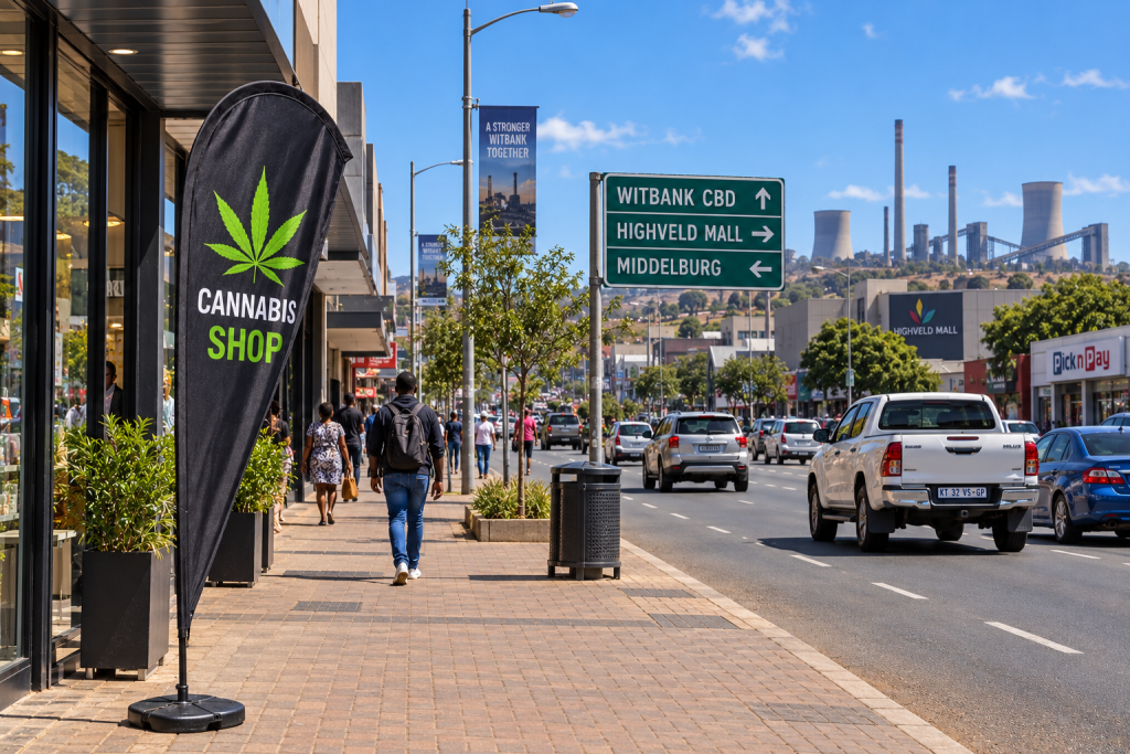 Witbank (eMalahleni) on the Mpumalanga Highveld &mdash; Amazol cannabis delivery across the coal belt