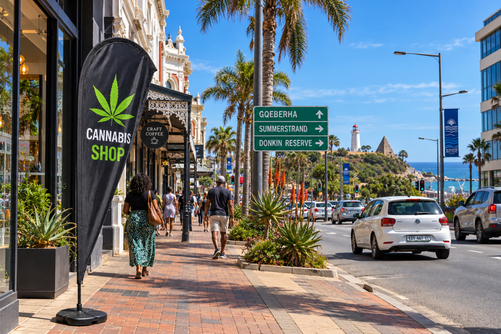 Gqeberha (Port Elizabeth) on the Eastern Cape coast &mdash; Amazol cannabis delivery across Nelson Mandela Bay