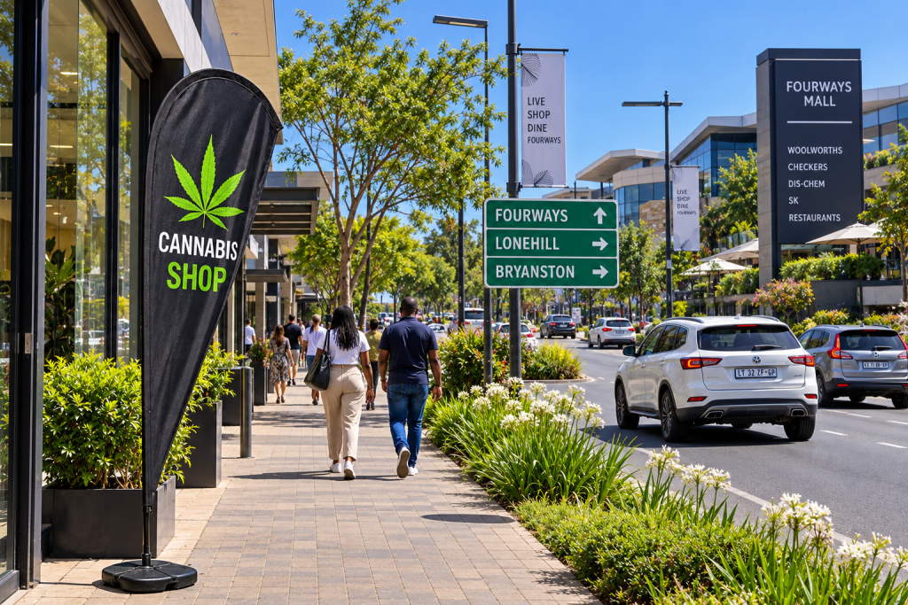 Fourways in northern Johannesburg &mdash; Amazol cannabis delivery across Fourways, Dainfern and Lonehill