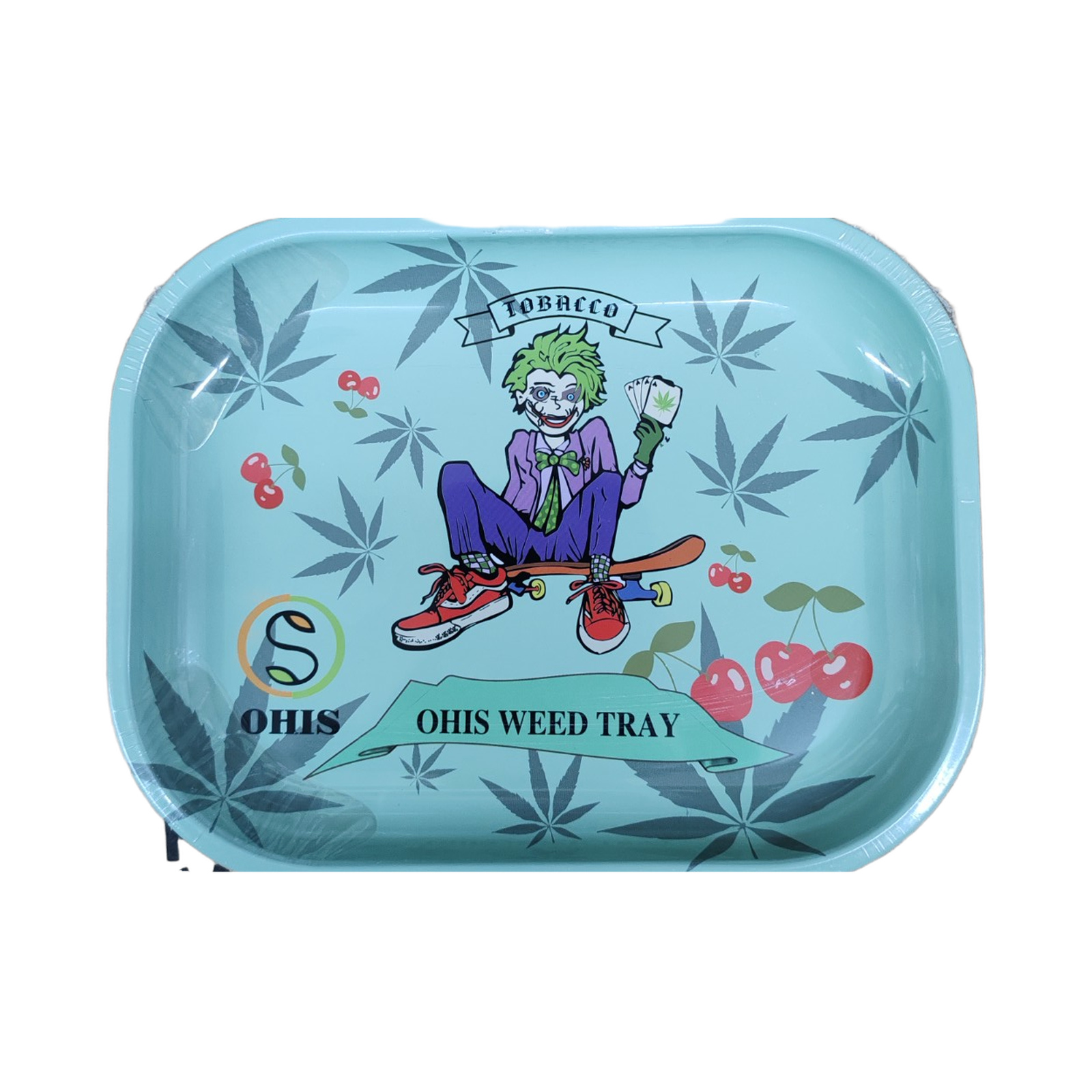 OHIS Joker Blue Cherry weed rolling tray
