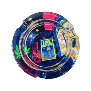Rick Love Amsterdam Yellow Sign glass ashtray