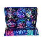 Amsterdam Neon glass ashtray collection showing all six designs